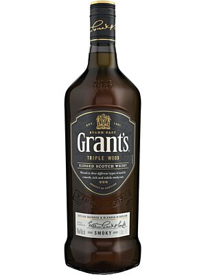 Grants Triple Wood Smoky Whisky  40% 1,0l
