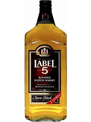 Label 5 Classic Black Blended Scotch Whisky 40% 2,0l